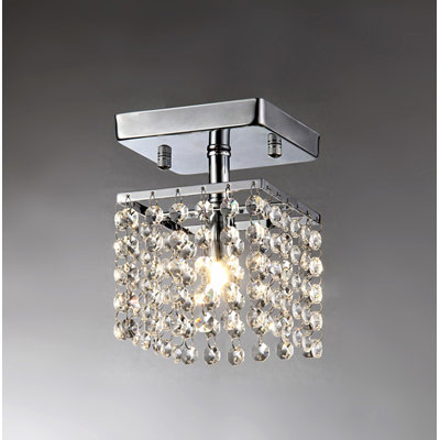 Dejong Crystal Semi Flush Mount