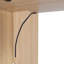 Bureau extensible, bureau avec tablettes de rangement et roulettes mobiles, bureau pliable adapté aux petits appartements et bureaux, Burlywood