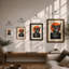 Bold Koala Geometric - Framed Print-479478261-479478257