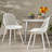 Outdoor Chairs In White Polypropylene - Stable, Weather-, Diamond Mesh Seats , With Design-944026169