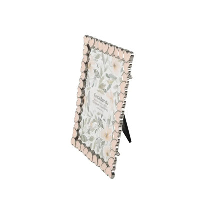 4X6 Pink Heart Zinc Alloy Frame