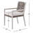 Avalynne Outdoor Dining Armchair with Cushions