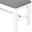 Design 6 repas, avec banc rembourré et 4 chaises, table rectangulaire en bois de 60 pouces avec sièges,