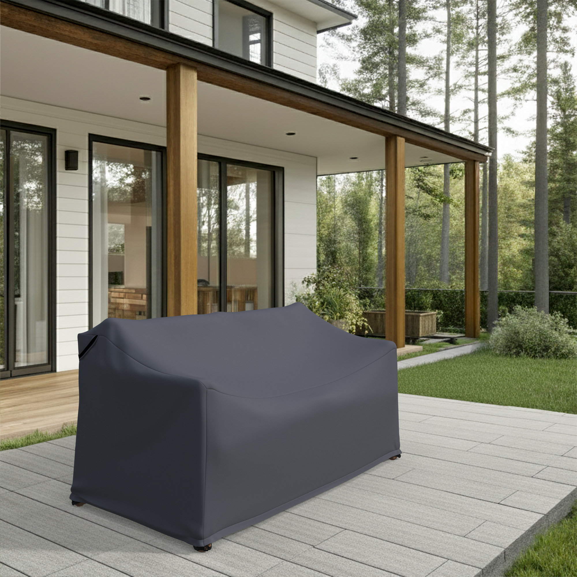 Amina 58" Wide Outdoor Loveseat Cover