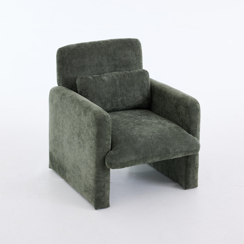 Modern Style Single Armchair, Green