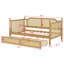 Lit de jour en rotin avec rangement et 2 tiroirs, structure de lit robuste-1713416220