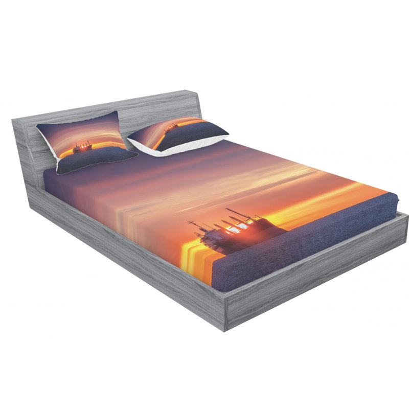 Microfiber Sheet Set, Full Sheet Set with Fitted Sheet