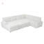 Canapé modulaire surdimensionné avec rangement convertible, parfait pour la maison et le bureau, siège rembourré en velours côtelé L / U-1391388238