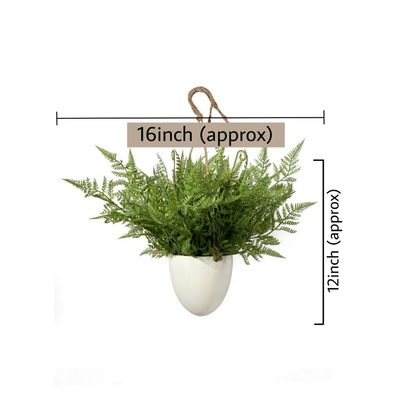 Plantes artificielles en pot de fleurs, H 22 po x l 5 po x P 5 po