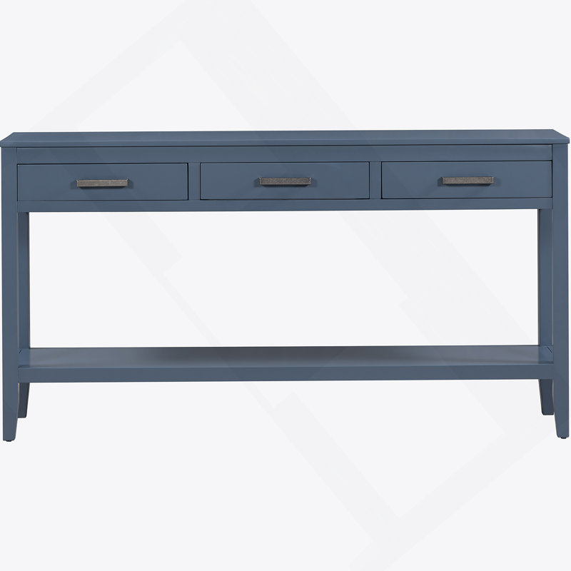 3-drawer Console Table, Navy