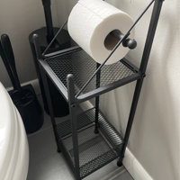 Mango Steam®  Freestanding Toilet Paper Holder with Extra Storage