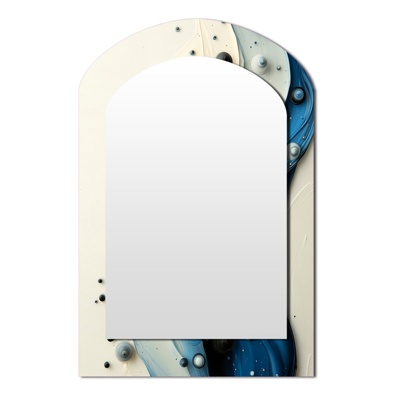 Miroir mural arqué Drip Paint, 43 po x 33 po