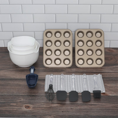 Glad 14 Piece Non-Stick Mini Cupcake Kit
