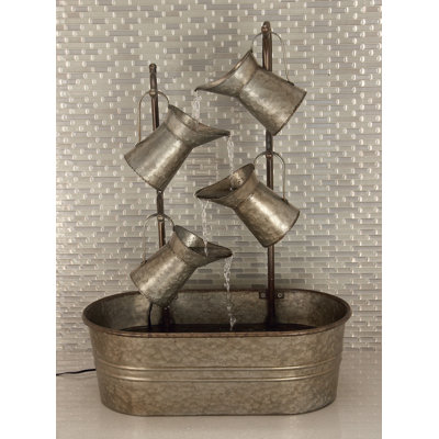 Artim Outdoor Metal Cascade Fountain