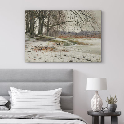Rustique campagne coucher de soleil hiver arbre neige givre forêt