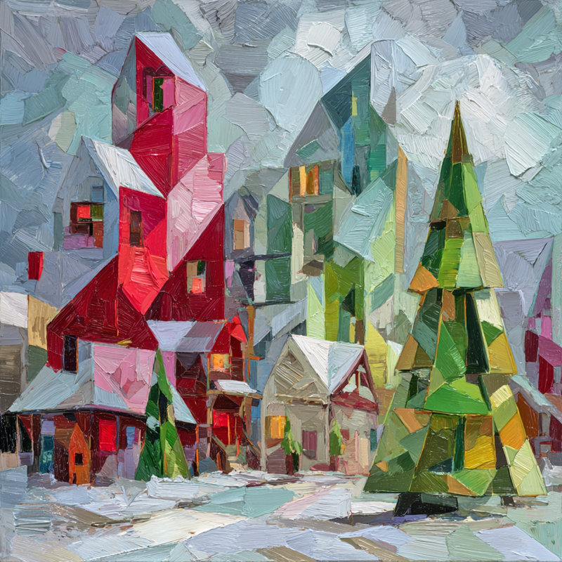 Art mural sur toile tendue Color Block, H 12 po x l 12 po