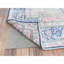 Tapis oriental noué à la main 5 pi 9 po x 9 po x 7 po en laine bleu marine ciselée de style persan Kerman vieilli noué à la main 352FE6B28C9446D0B55B7761BBEAF610