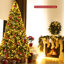 Arbre de Noël blanc / vert pin floqué / givré / cachemire réaliste avec lumières DEL-388132492