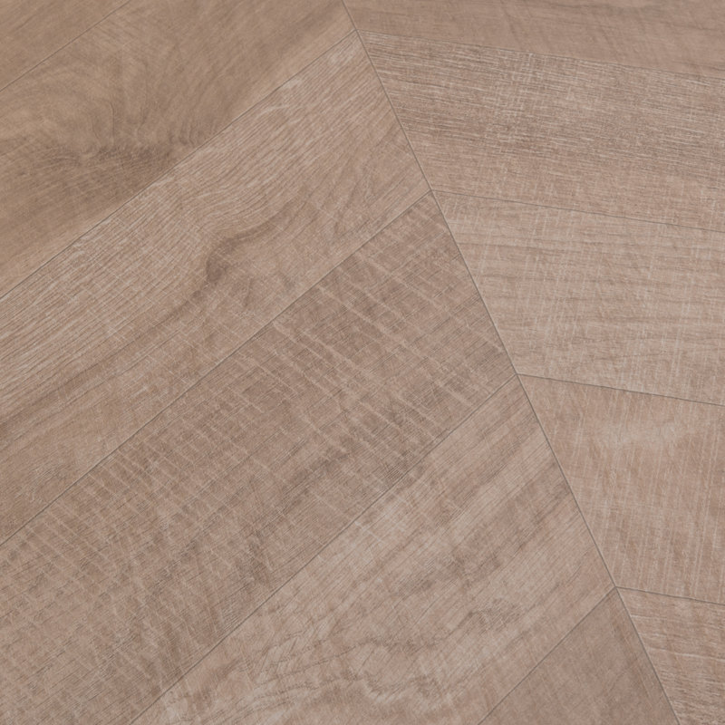 Bois Chevron 23.77"x47.25" Matte Natural Porcelain Rectangular Wall/Floor Tile 15.49 sqft/case 2pk, Brown