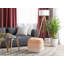 Letian 40cm Wide Square Striped Pouffe Ottoman-36861024