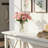  Elara 8.5" Heart-Shaped Clear Ribbed Glass Vase-1377549247