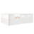 Wood Full Size Platform Bed with Guardrail and Drawer, White-604438529-604438528