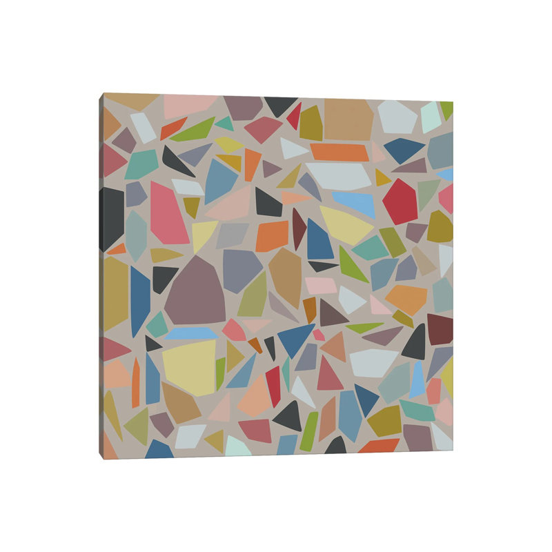 Motif terrazzo II, H 12 po x l 12 po x P 0,75 po, Pas de tapis, Toile tendue