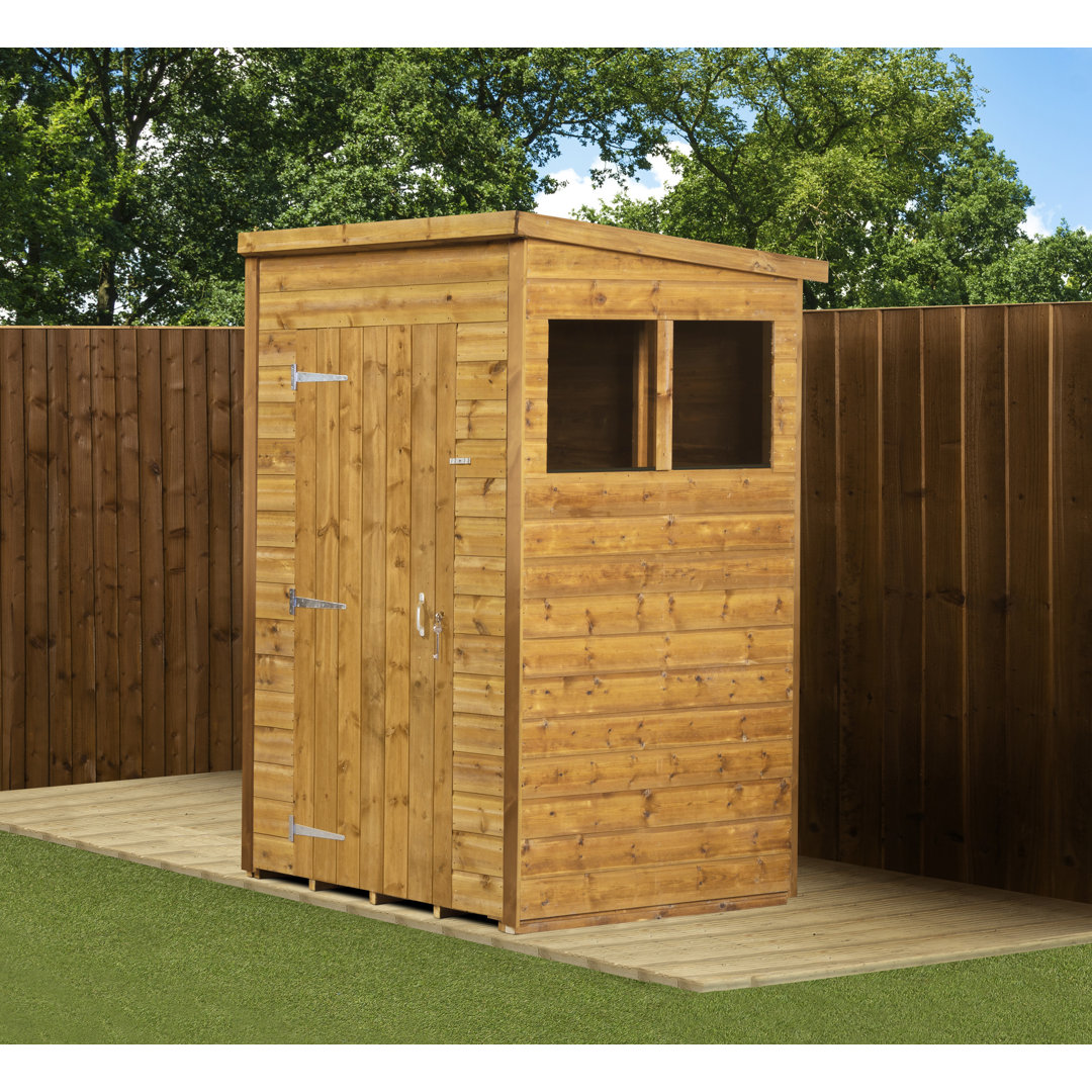 Modular Pent Garden  Shed 4X4 With Windows
