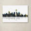 « seattle washington horizon » par marlene watson, impression sur toile tendue-15723092