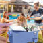 Station de service sur roulettes VINGLI 80 quarts, bleu