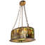 Lustre cylindrique unique et remarquable à 4 lumières Mountain Pine