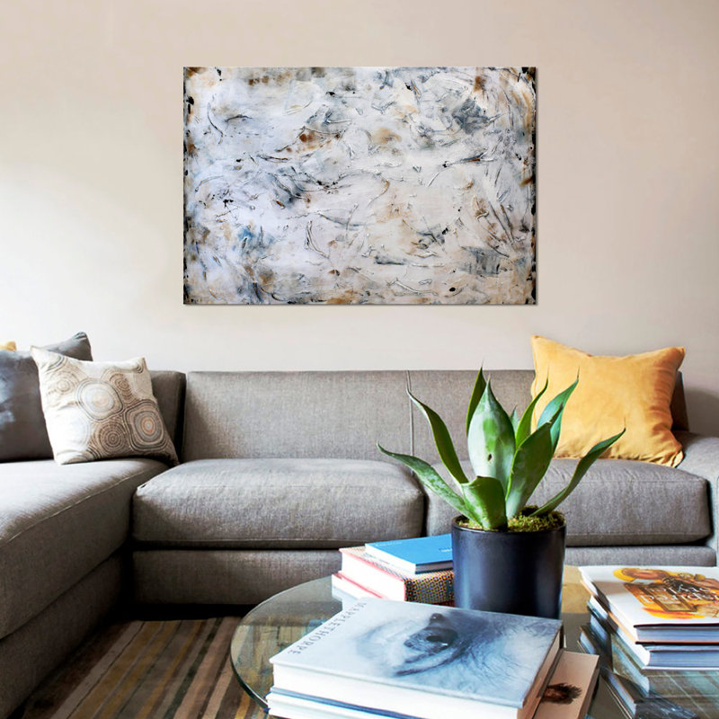 « rouillée abstract », reproduction sur toile, H 18 po x l 26 po x P 1,5 po, Toile tendue, Pas de tapis