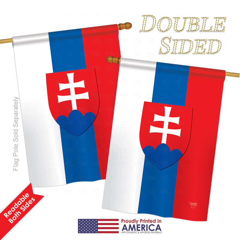 Double Sided Polyester House Flag, 18.5" H x 13" W