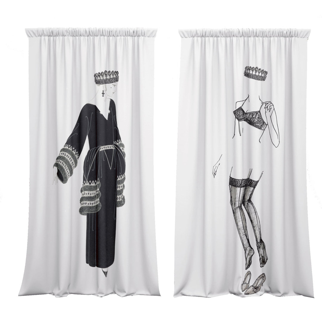 Velvet Blackout Slot Top Curtain Pair