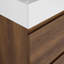 Meuble-lavabo 30 po avec lavabo simple - Armoire encastrée moderne avec rangement en bois brun de qualité supérieure à 2 tiroirs-555966301-555966303