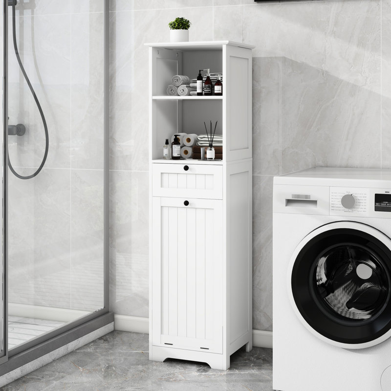 Armoire de trieuse à lessive blanche Space