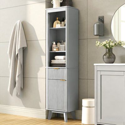 Tall Bathroom Storage Cabinet,for Bathroom,Living Room,Entryway and Kitchen