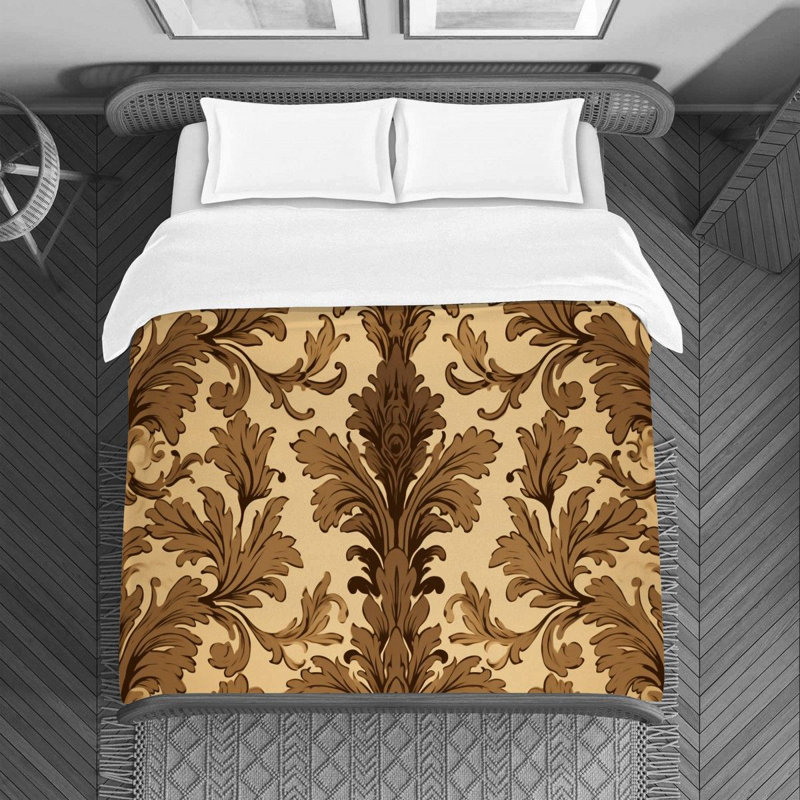 Polyester Floral Duvet Cover, Queen Duvet Cover