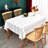 Heavy Duty Cotton Linen Table Cloth For Rectangle Table Rectangular Farmhouse Vintage Tablecloth Washable Rustic Table Cover, Rectangle, 4-6 Seats-1411756408