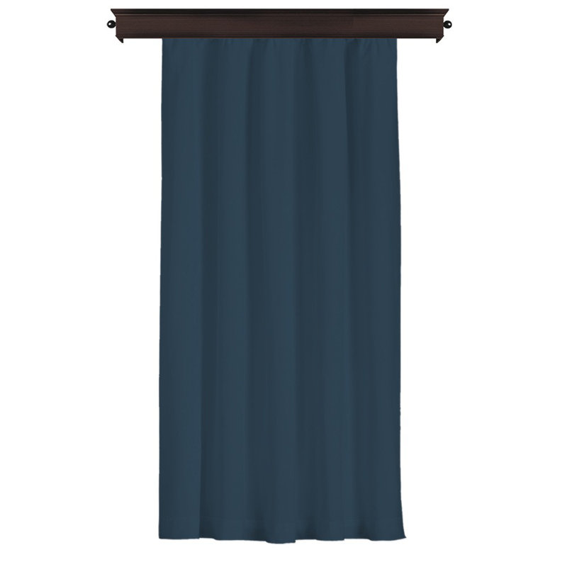 Rideau en polyester Dursunbey, Bleu