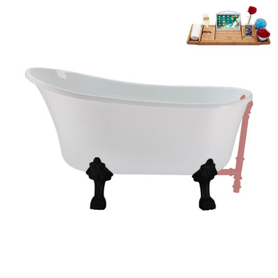 51.2'' x 25.6'' Soaking Acrylic Bathtub