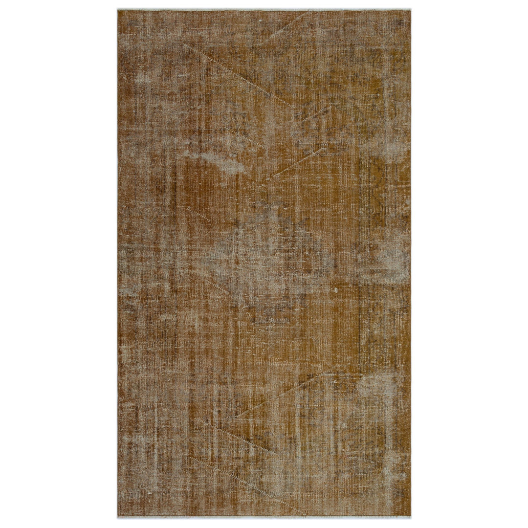 Barbarese Brown Vintage Wool Handmade Area Rug