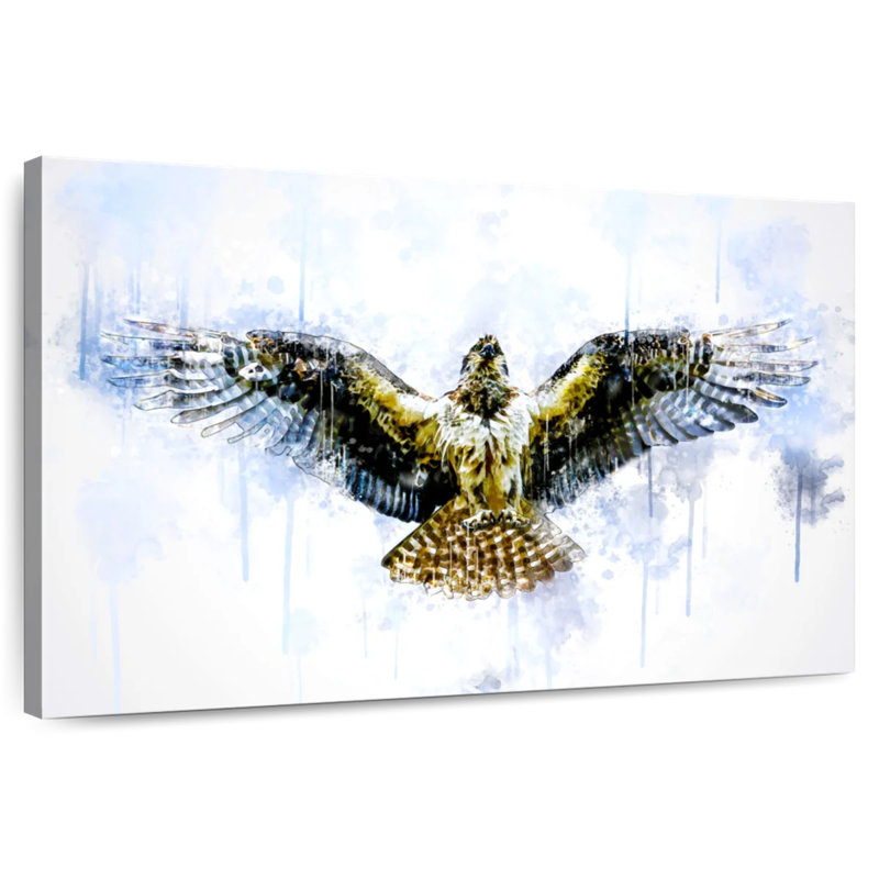Crowle Hawk Flying, 20" H x 30" W