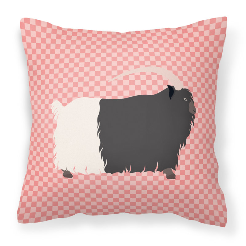 Welsh Throw Pillow, Pink, 18" x 18"