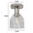 Cheriton Glass Semi Flush Mount
