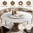 Modern Sintered Stone Round Dining Table with Removable Lazy Susan for Seat 4-6-1742232350-1742232344
