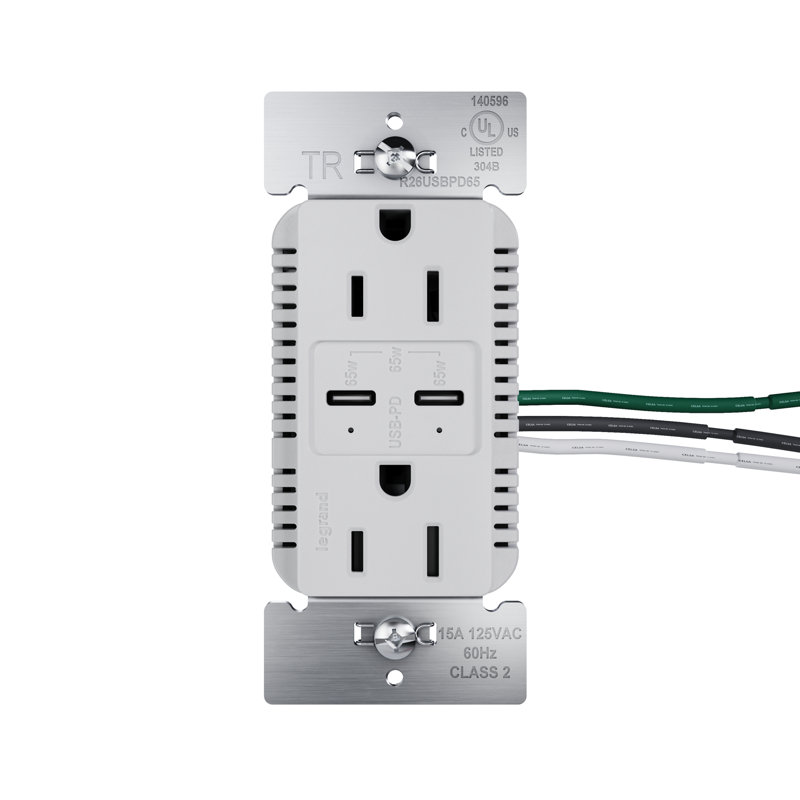 Radiant 15A, alimentation inviolable, alimentation 65 W, prise USB de type C, Gris