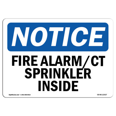 Fire Alarm CT Sprinkler Inside Sign