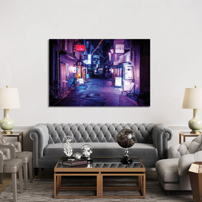 Night Bar 1 Piece Wrapped Canvas Painting