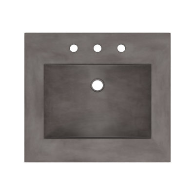 24" Palomar Concrete Vanity Top with Integrated Sink